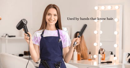 Elegant black round hair brush for silky smooth styling