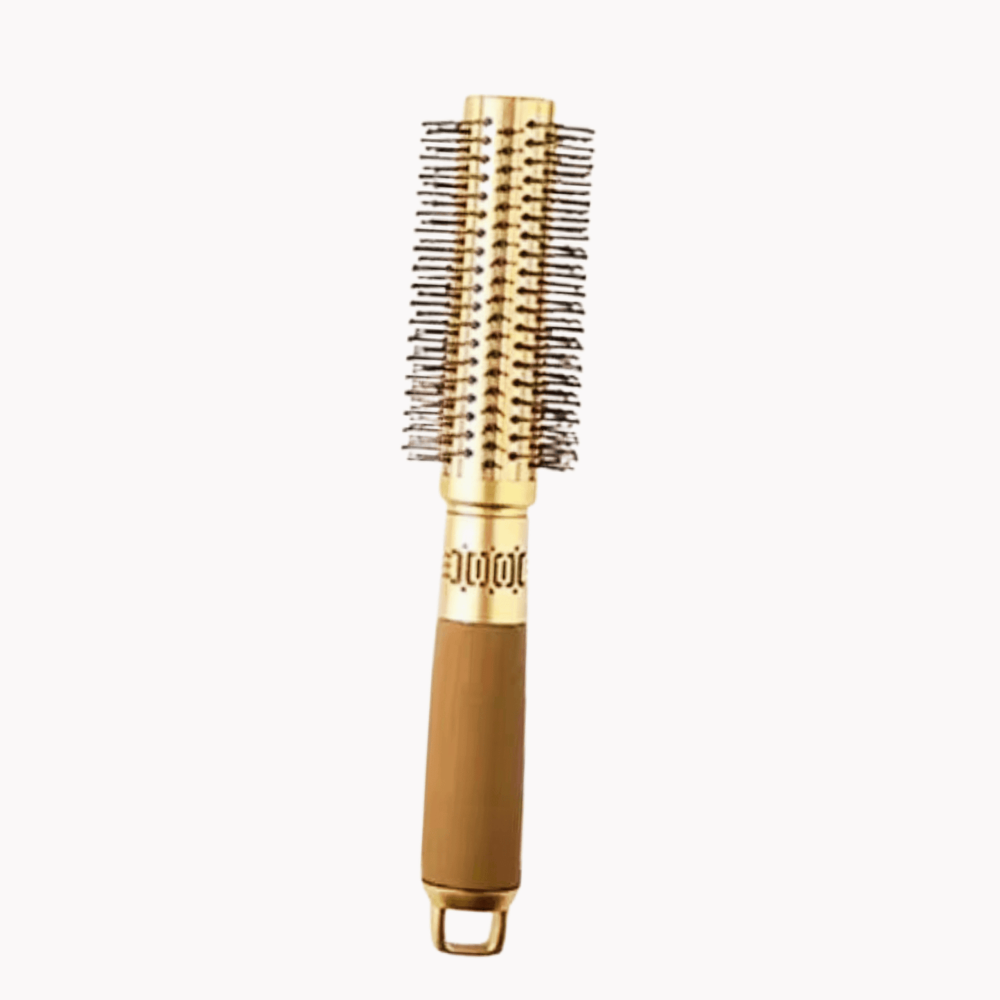 Luxury gold round hair brush for smooth volume styling