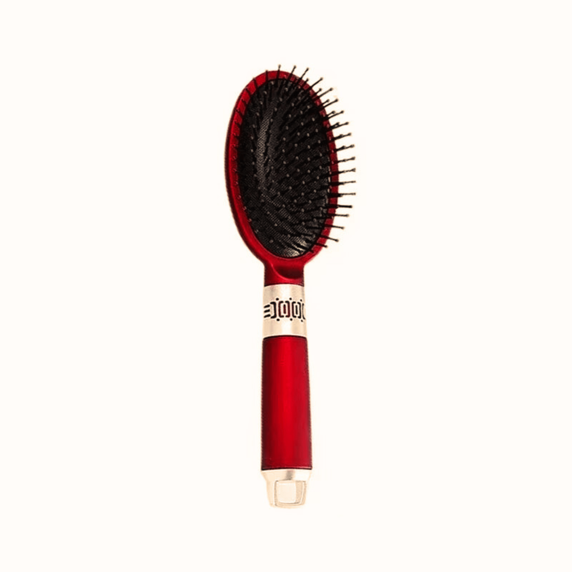 Premium red round hair brush for soft shiny hair