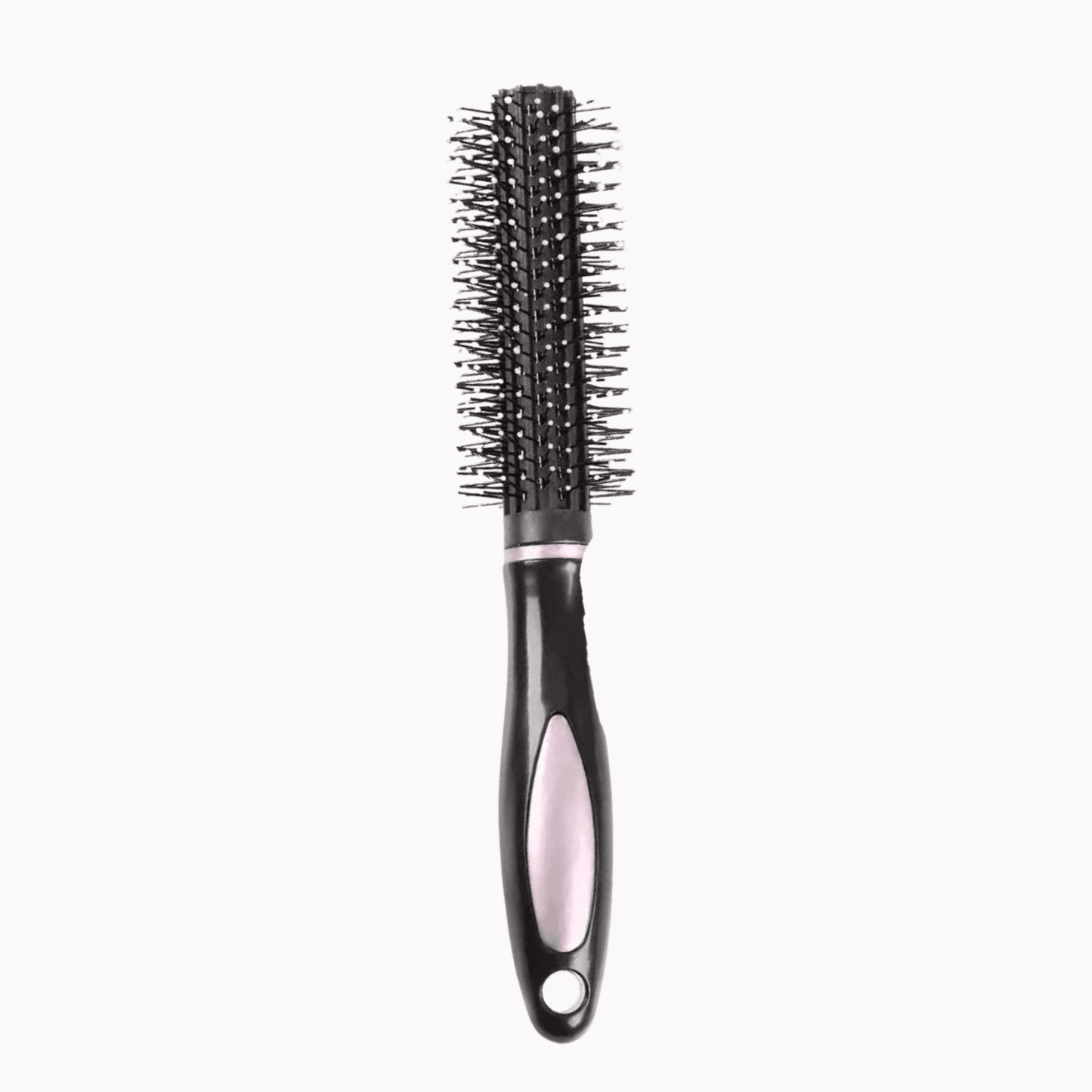 Elegant black round hair brush for silky smooth styling