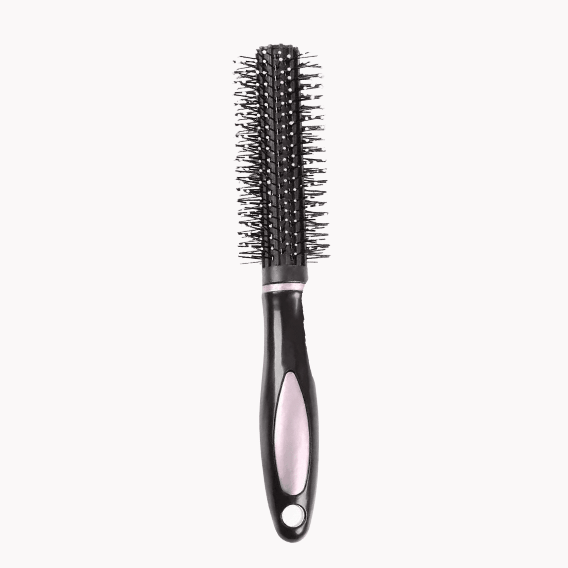 Elegant black round hair brush for silky smooth styling