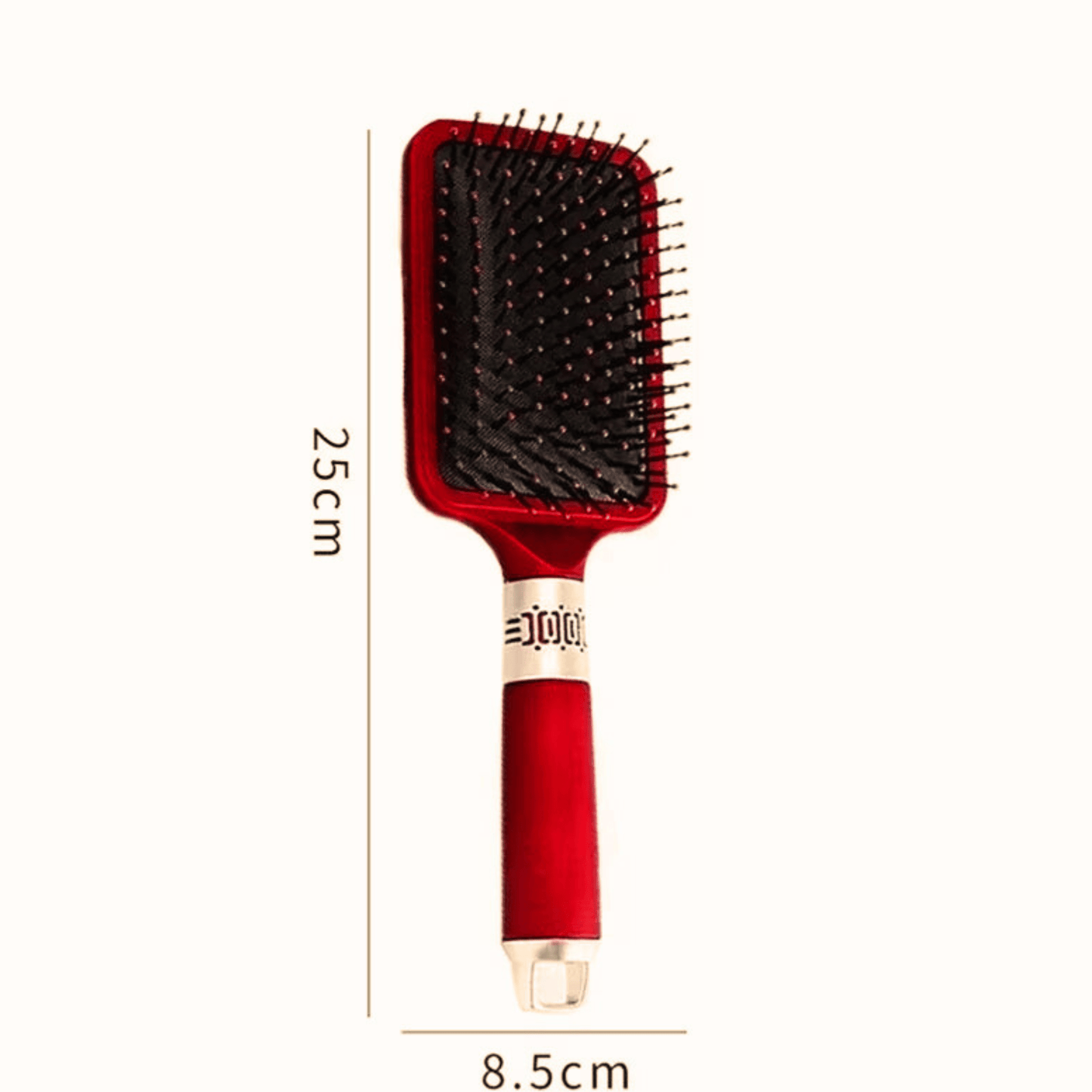 Premium red hair brush for smooth hair care
