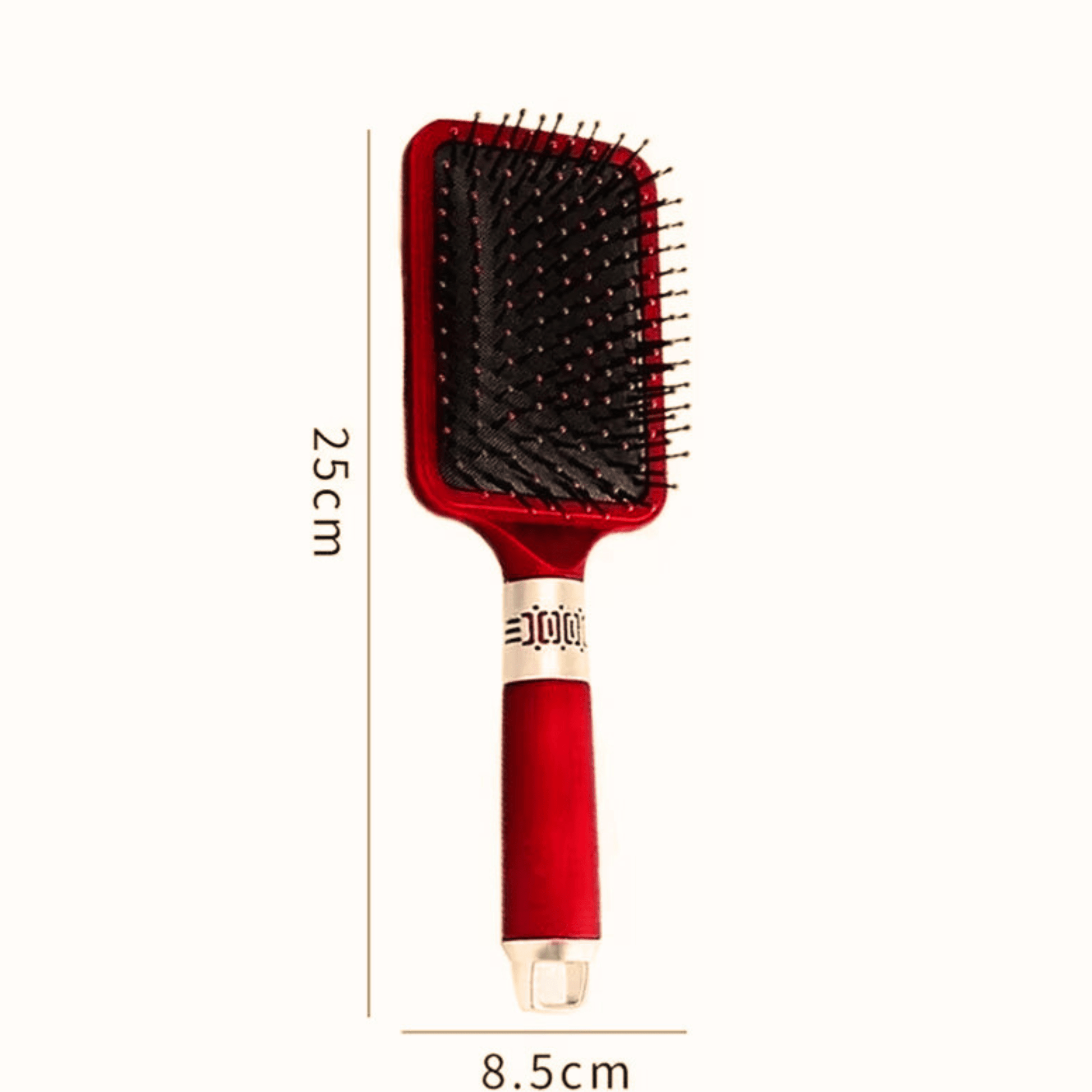Premium red hair brush for smooth hair care
