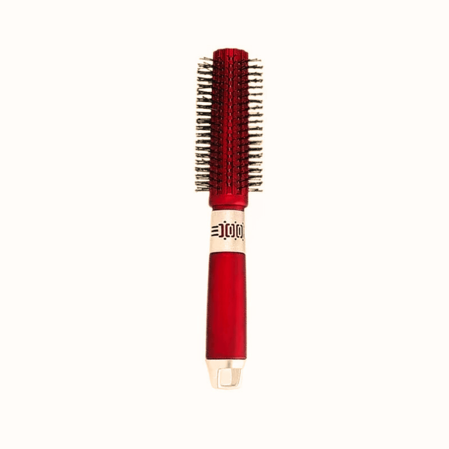 Premium red round hair brush for soft shiny hair