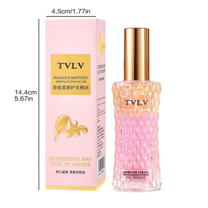 Romantic Fragrance Hair Care Essential Oil Spray, Fragrance Hair Conditioner, Smoothing Hair Oil Anti-Frizz, Moisturizing and Nourishing, Heat Protection, Long-Lasting Fragrance, Refreshing and Easily Absorbed, Smooth Hair Care Spray 45Ml/Bottle-1 Bottle