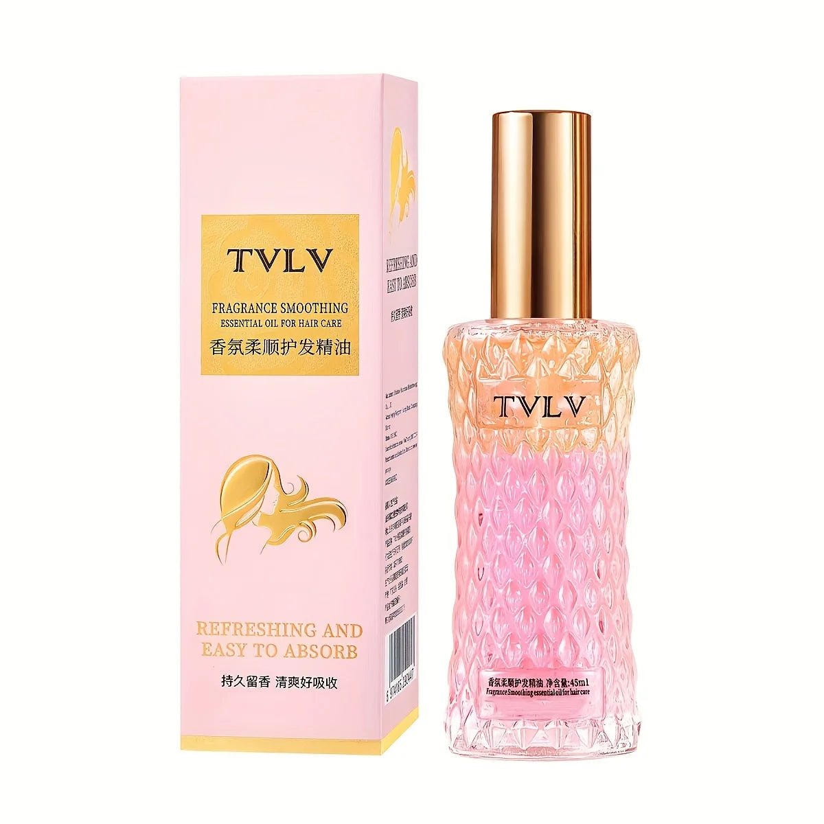 Romantic Fragrance Hair Care Essential Oil Spray, Fragrance Hair Conditioner, Smoothing Hair Oil Anti-Frizz, Moisturizing and Nourishing, Heat Protection, Long-Lasting Fragrance, Refreshing and Easily Absorbed, Smooth Hair Care Spray 45Ml/Bottle-1 Bottle